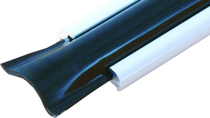 RV Designer 1 Inch Wide Vinyl Trim Insert for RVs - Flexible Molding, Exterior Use, and Roof Edge Molding - Ideal for Travel Trailers and Campers, Heavy Duty, 25 Foot Roll, Black - Image 2